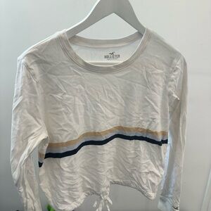Hollister White Boyfriend T-Shirt